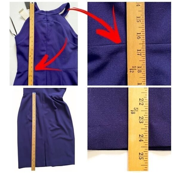 NWT Black Halo Dress Marcelle Sleeveless Stretch Crepe Sheath Dress, Size 10 - Picture 14 of 14